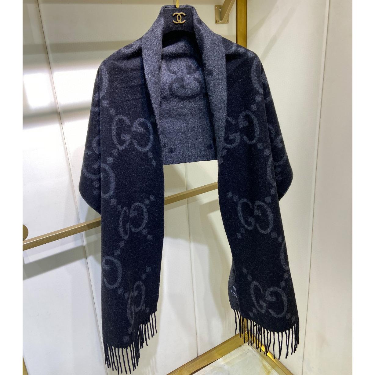 Gucci GG Cashmere Jacquard Scarf - EUR FASHION