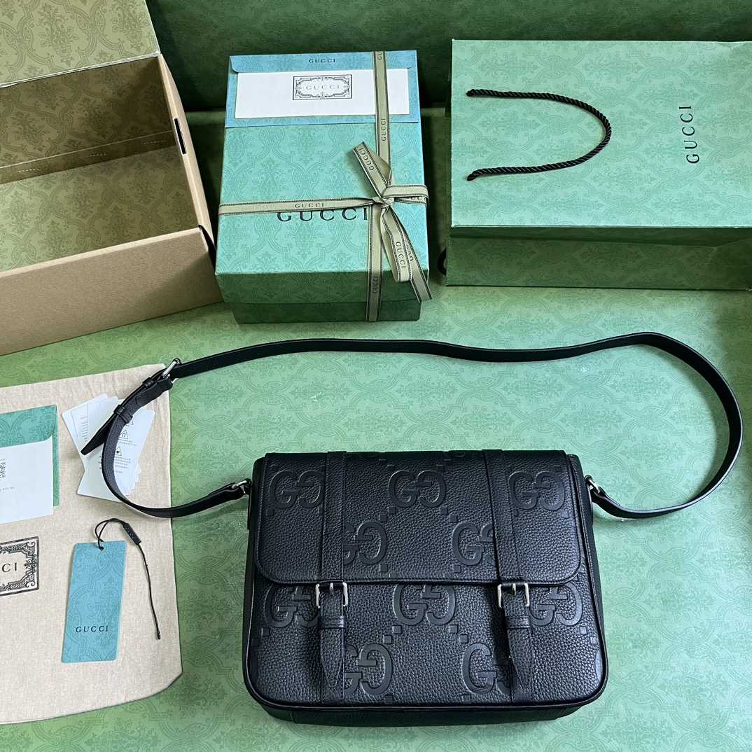 Gucci Jumbo GG mittelgroße Umhängetasche (31 x 24,5 x 6 cm) - EUR FASHION