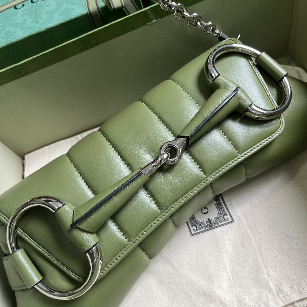 Gucci Horsebit Chain Mittelgroße Umhängetasche (38 x 15 x 16 cm) - EUR FASHION