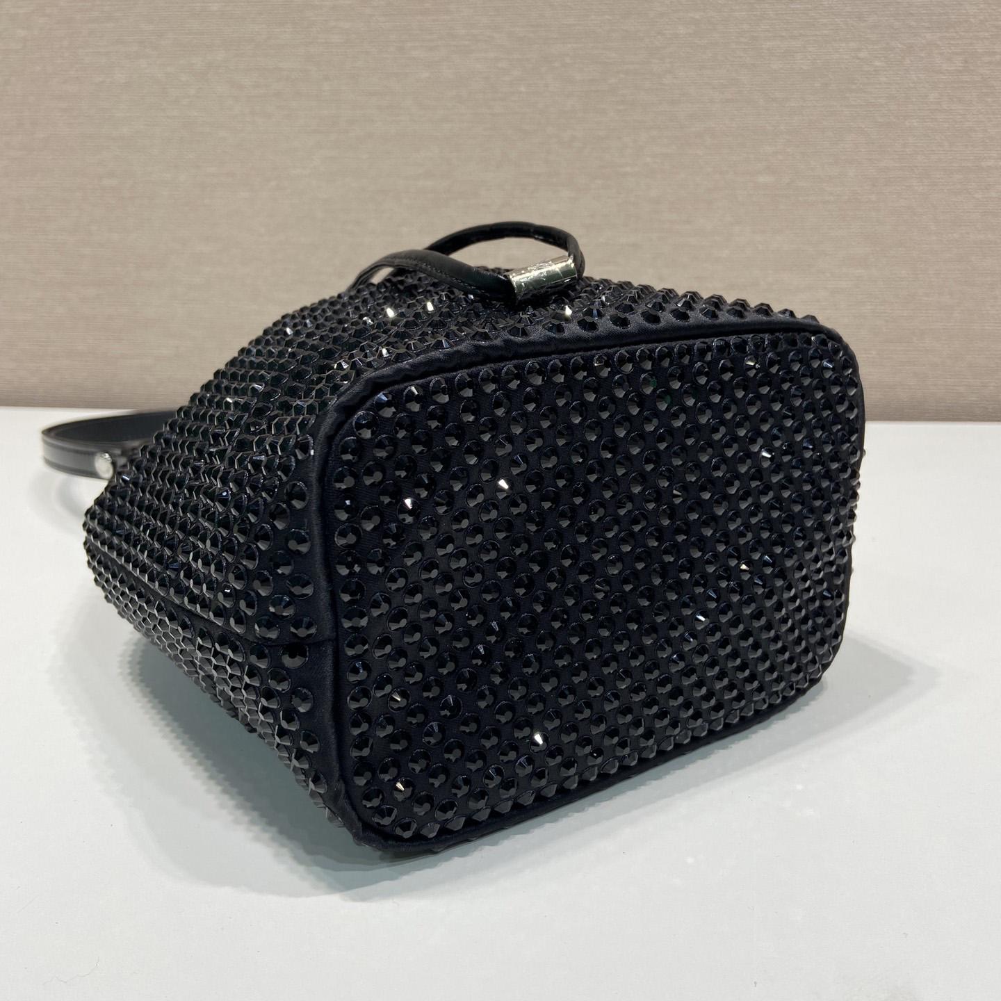 Prada Satin Mini-Bag With Crystals(16-21-10cm) - EUR FASHION