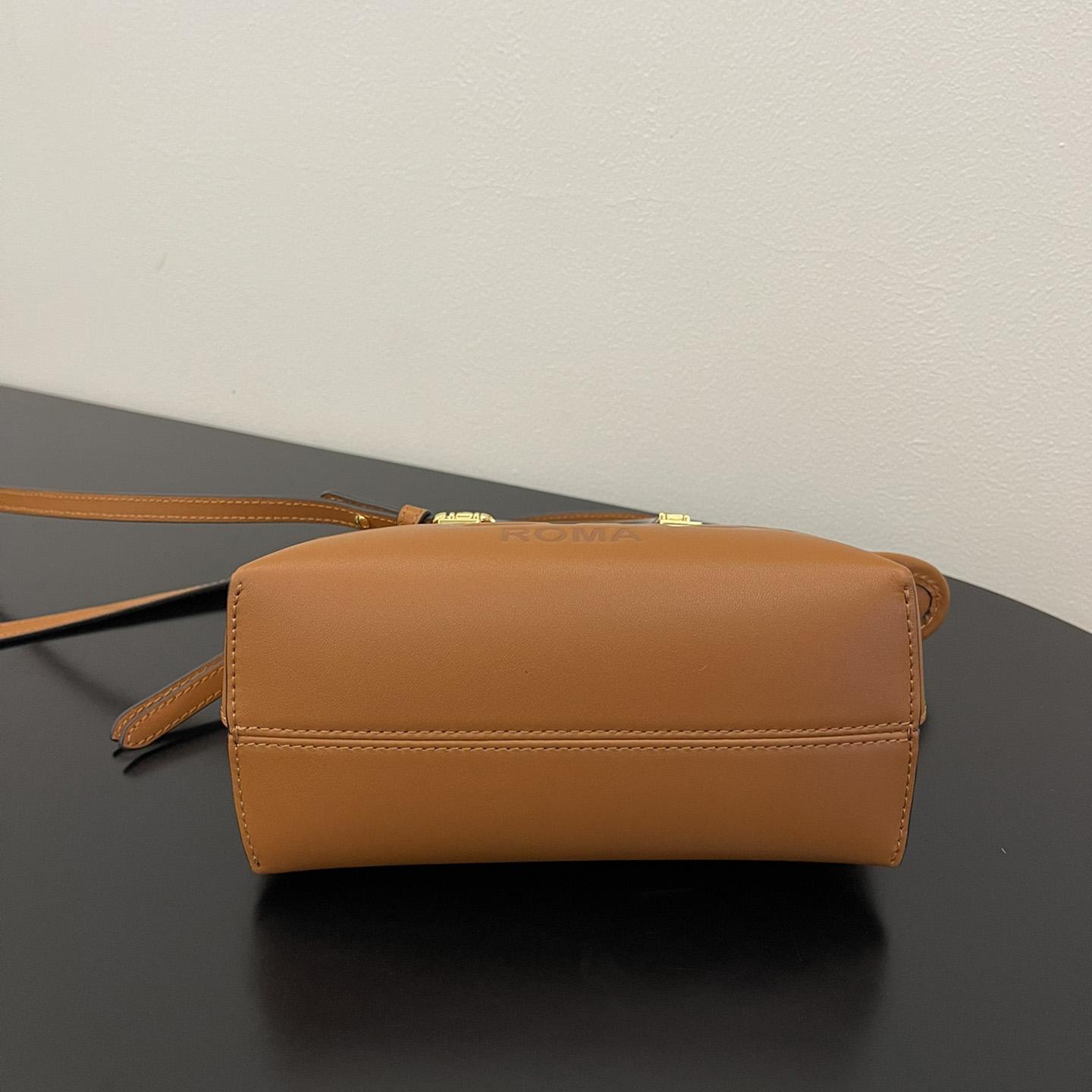 Fendi By The Way Mini Small Brown Leather Boston Bag  - EUR FASHION