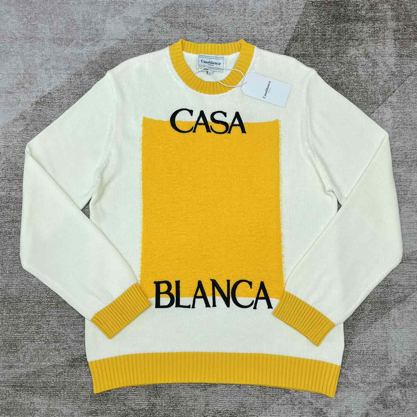 Casablanca-Baumwollpullover mit Logo - EUR FASHION