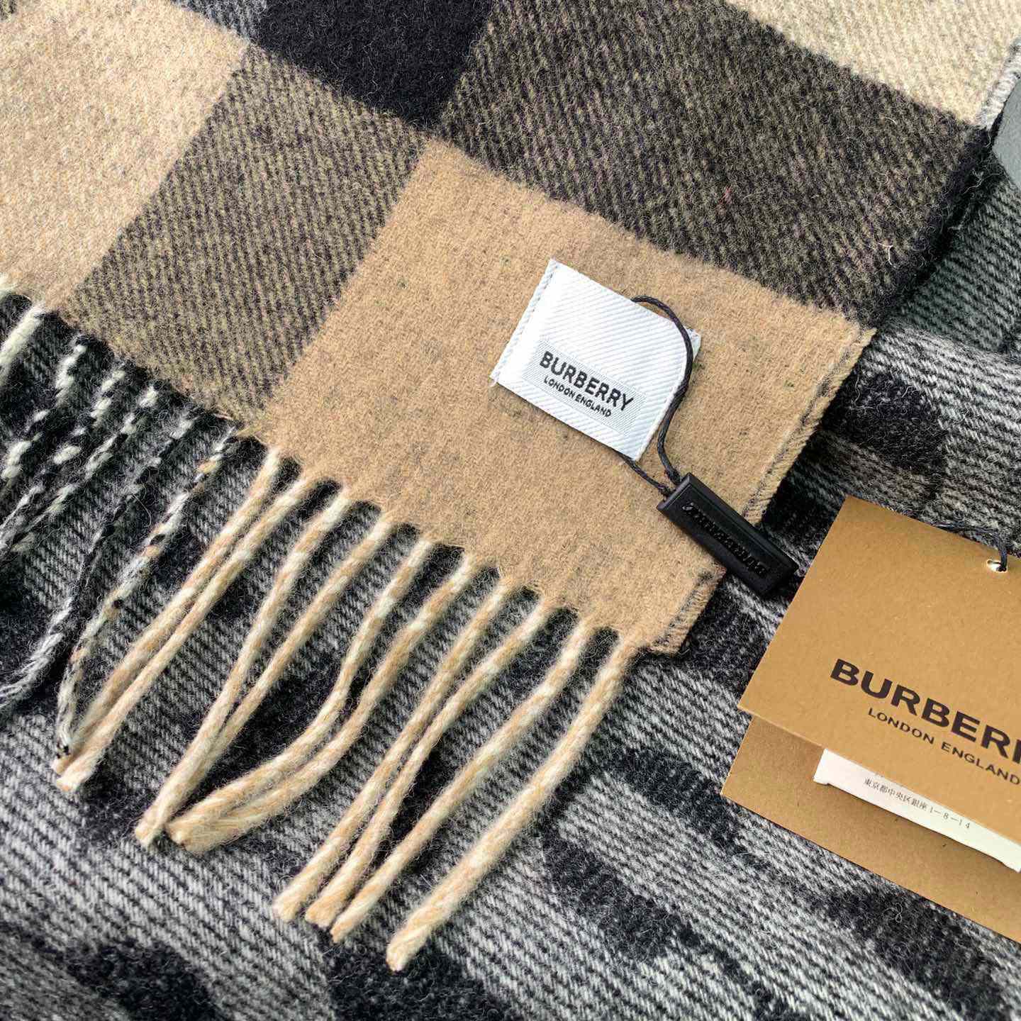 Burberry Check Cashmere Reversible Scarf - EUR FASHION