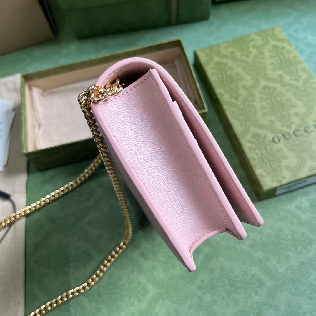 Gucci Chain Wallet With Gucci Script (12.5x 20x 4cm) - EUR FASHION