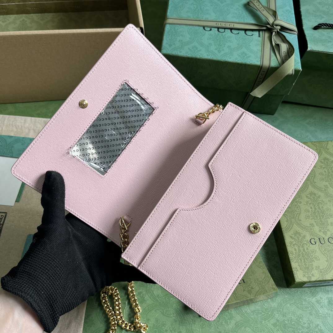 Gucci Chain Wallet With Gucci Script (12.5x 20x 4cm) - EUR FASHION