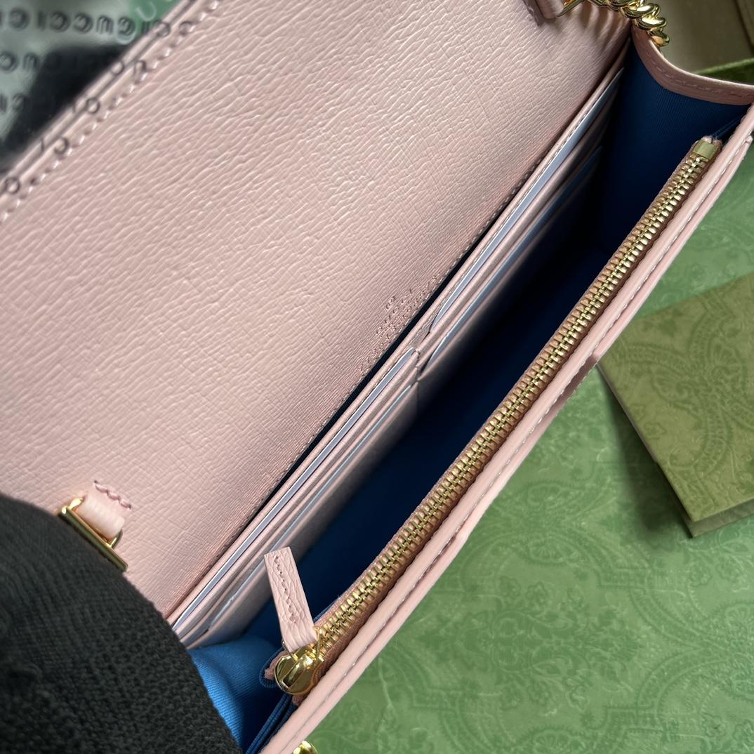 Gucci Chain Wallet With Gucci Script (12.5x 20x 4cm) - EUR FASHION