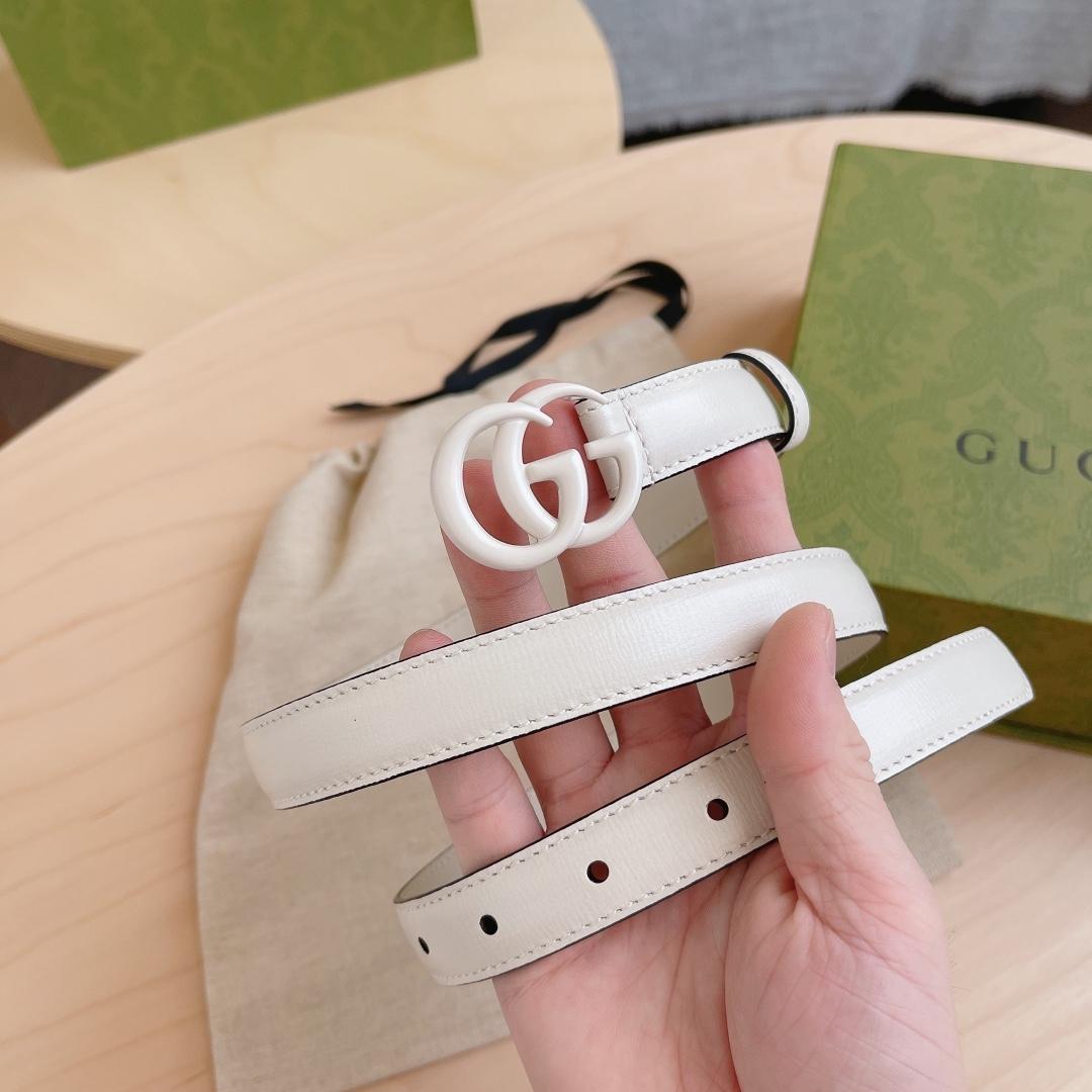 Gucci Leather Belt With Double G Buckle - EUR FASHION