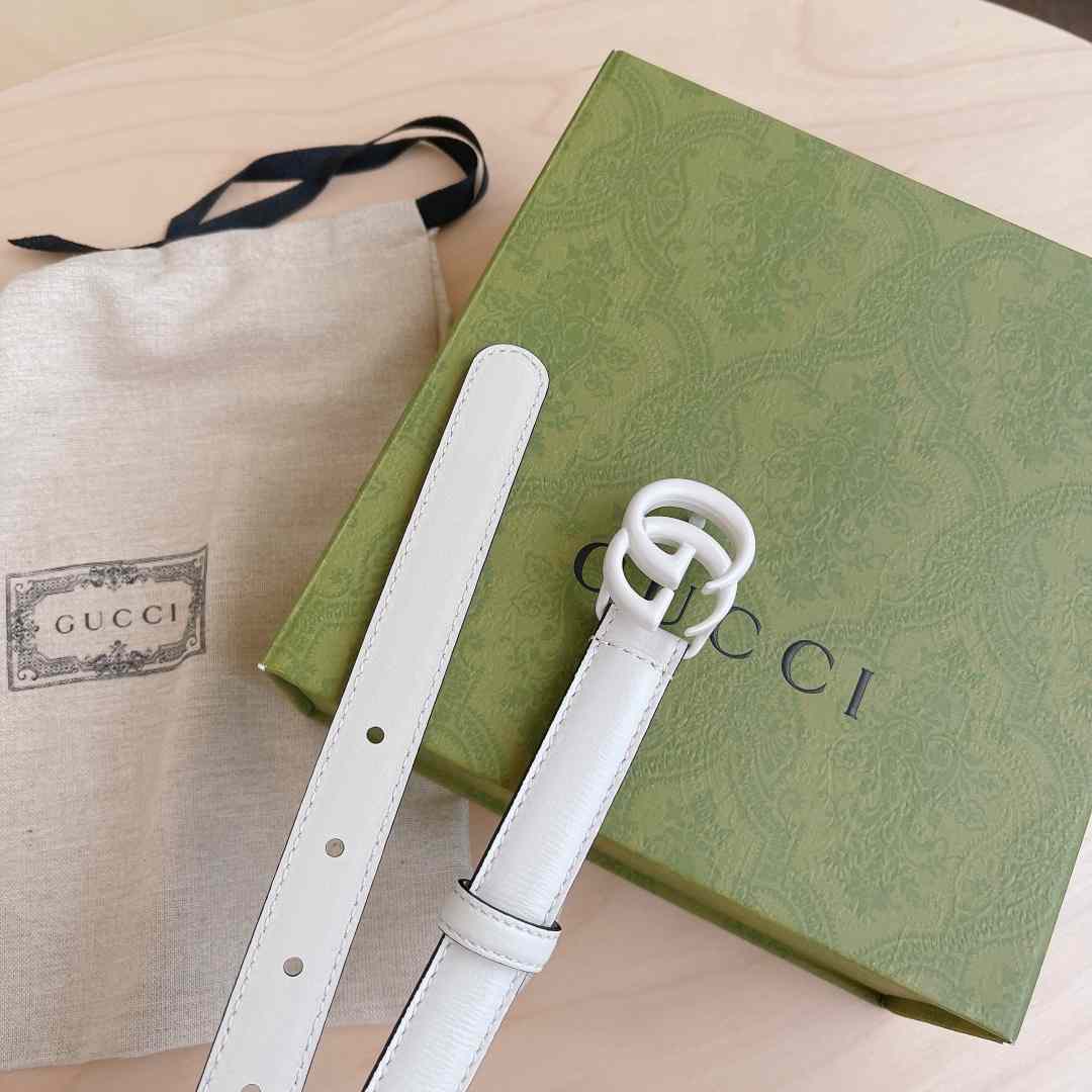Gucci Leather Belt With Double G Buckle - EUR FASHION
