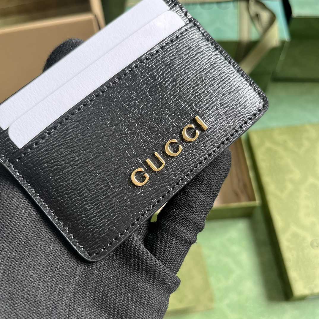 Gucci Card Case With Gucci Script - EUR FASHION