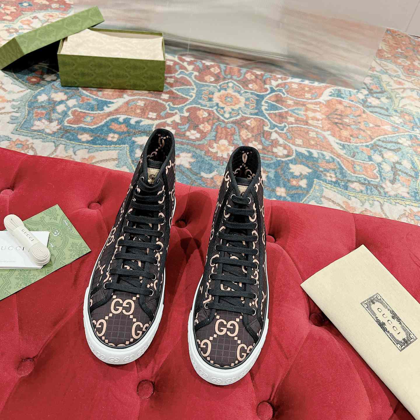 Gucci Tennis 1977 High-Top-Sneaker (in britischer Größe)<br>
 - EUR FASHION