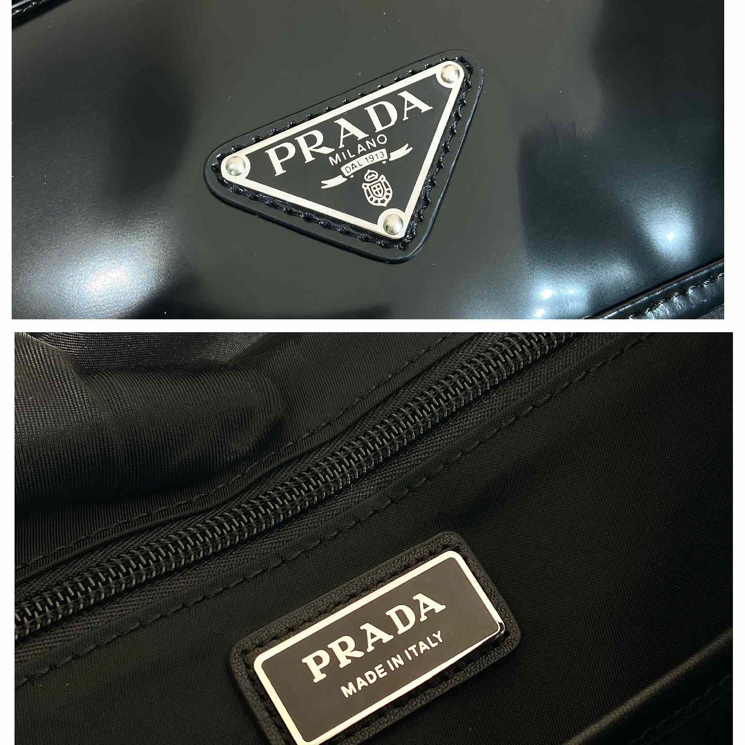 Prada Rucksack aus Re-Nylon und gebürstetem Leder<br>
 - EUR FASHION