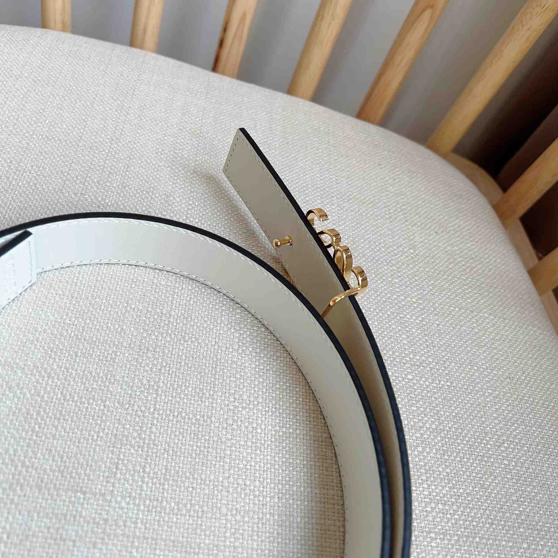 Wendbarer Anagram-Gürtel von Loewe aus glattem Kalbsleder<br>
 - EUR FASHION