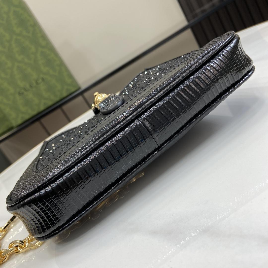 Gucci Jackie 1961 Mini-Tasche mit GG-Kristall<br>
 - EUR FASHION