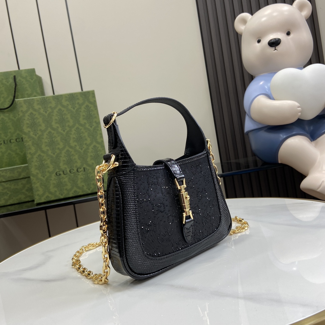 Gucci Jackie 1961 Mini-Tasche mit GG-Kristall<br>
 - EUR FASHION
