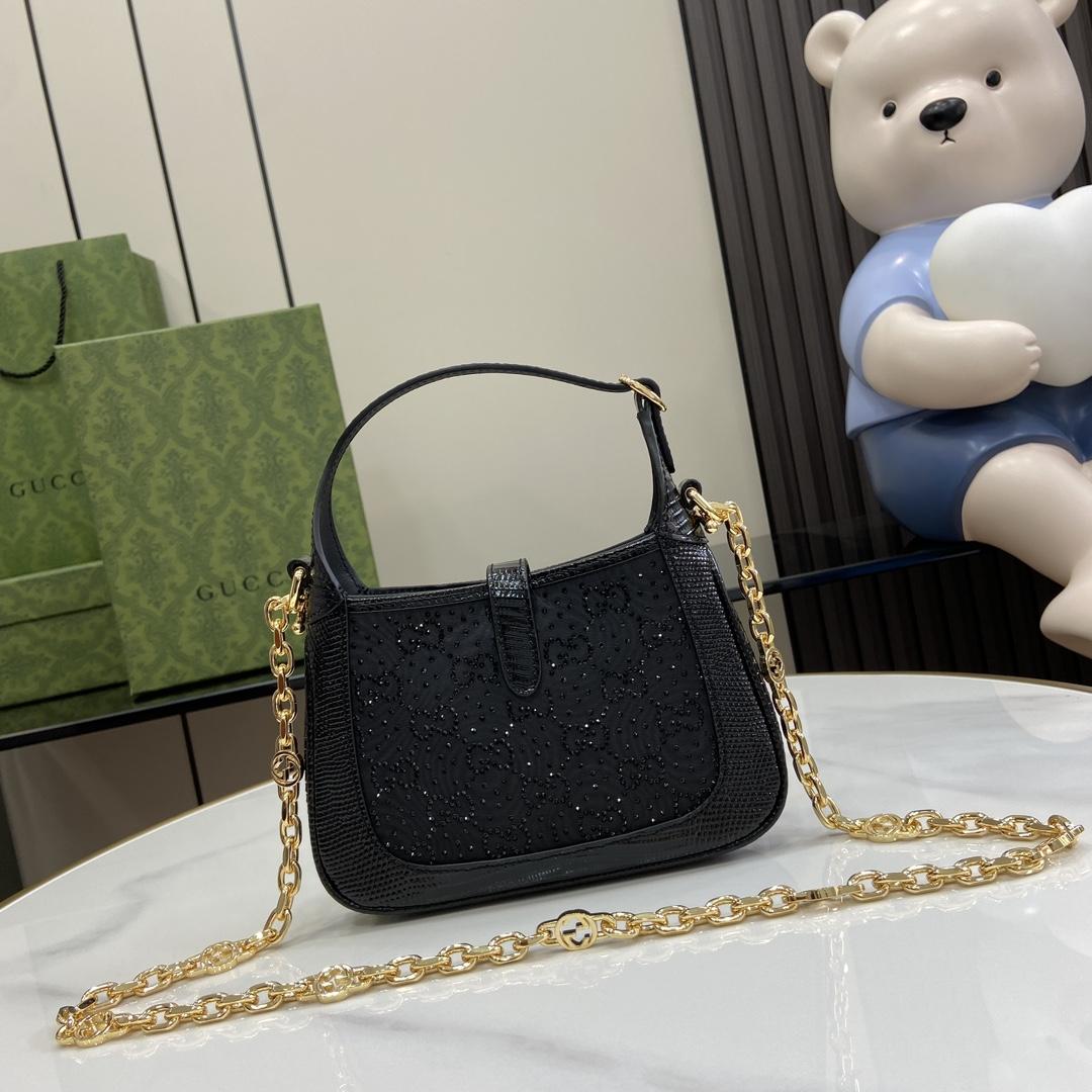 Gucci Jackie 1961 Mini-Tasche mit GG-Kristall<br>
 - EUR FASHION