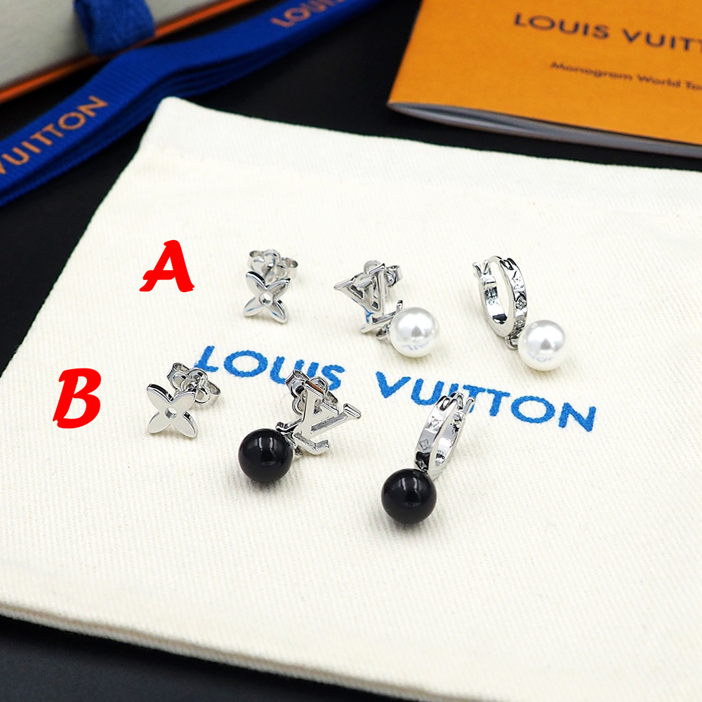 Louis Vuitton-Monogramm-Perlen-Ohrringe<br>
 - EUR FASHION