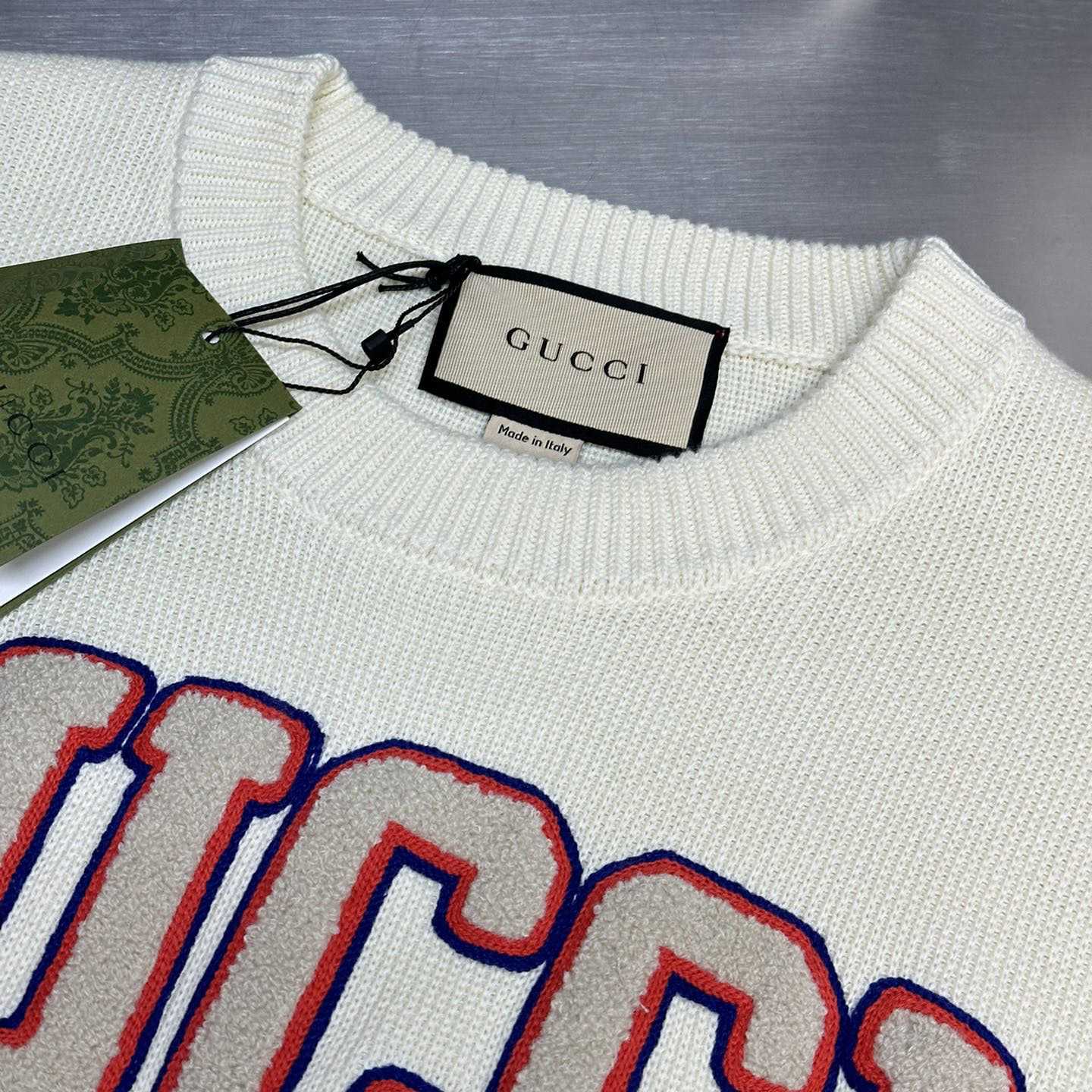 Gucci Cotton Jumper With Embroidery  - EUR FASHION