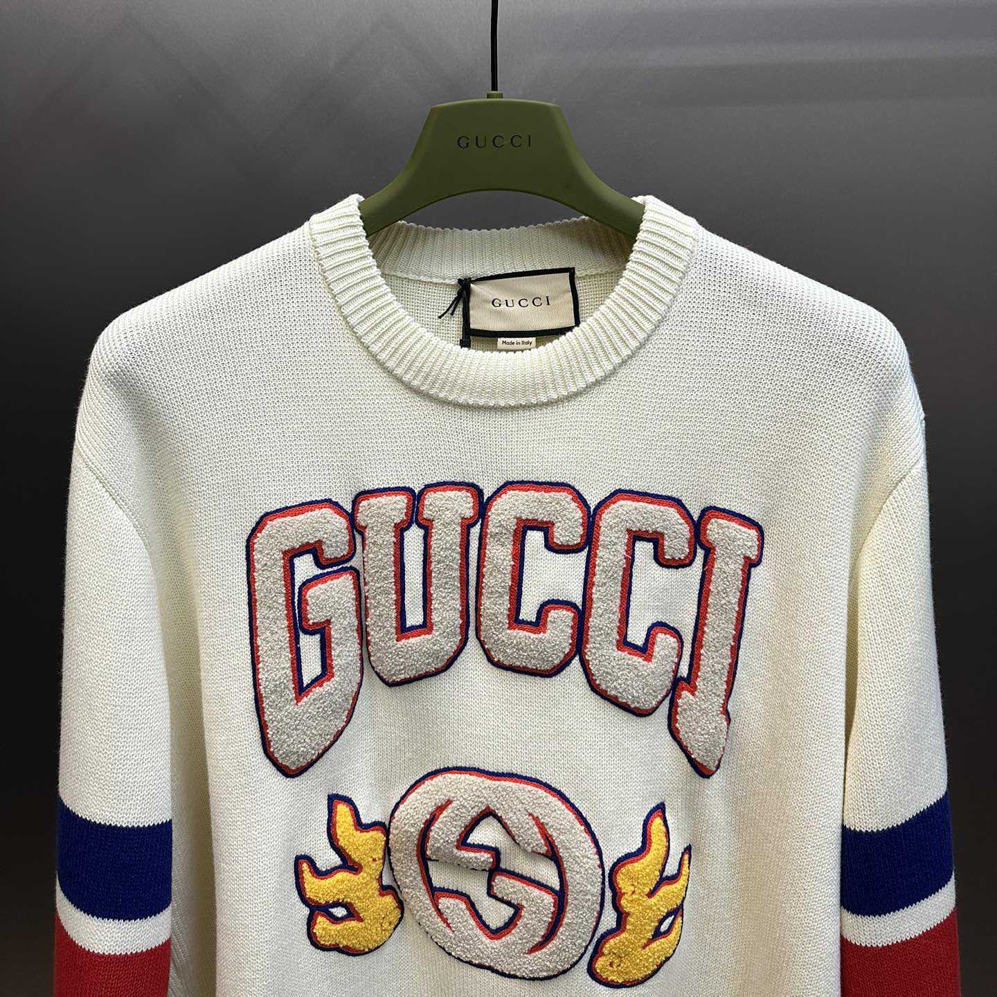 Gucci Cotton Jumper With Embroidery  - EUR FASHION