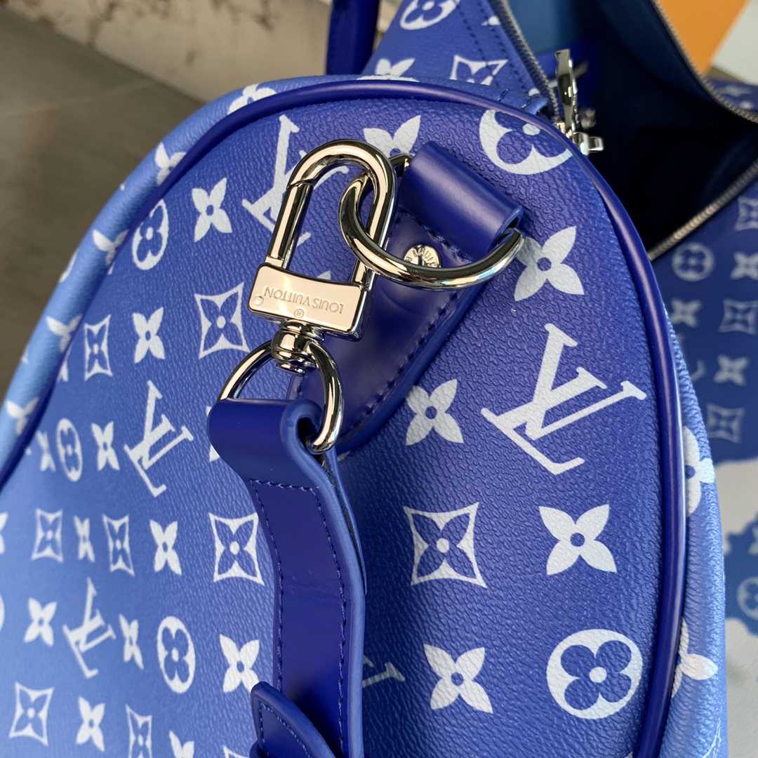 Louis Vuitton Keepall Bandouliere Clouds Monogram 50 Blue - EUR FASHION