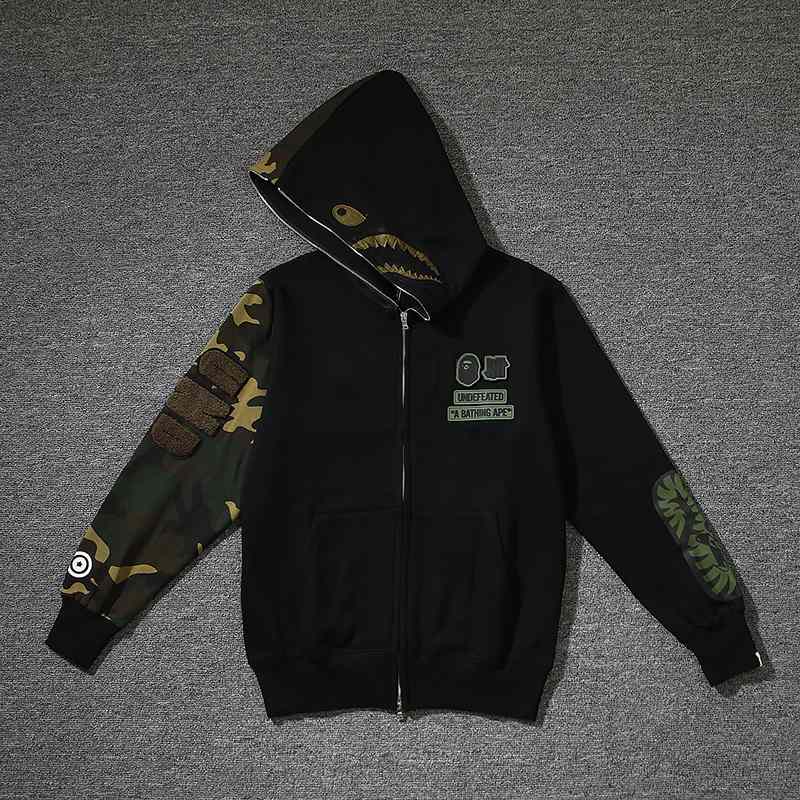 Bape x Undwoodland Camo Shark Hoodie - EUR FASHION