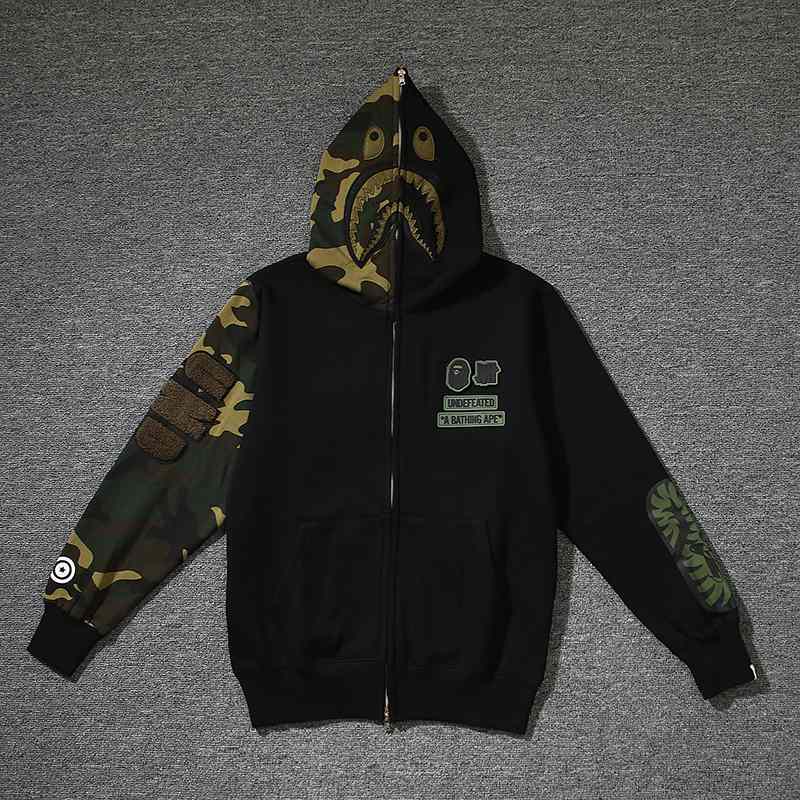 Bape x Undwoodland Camo Shark Hoodie - EUR FASHION