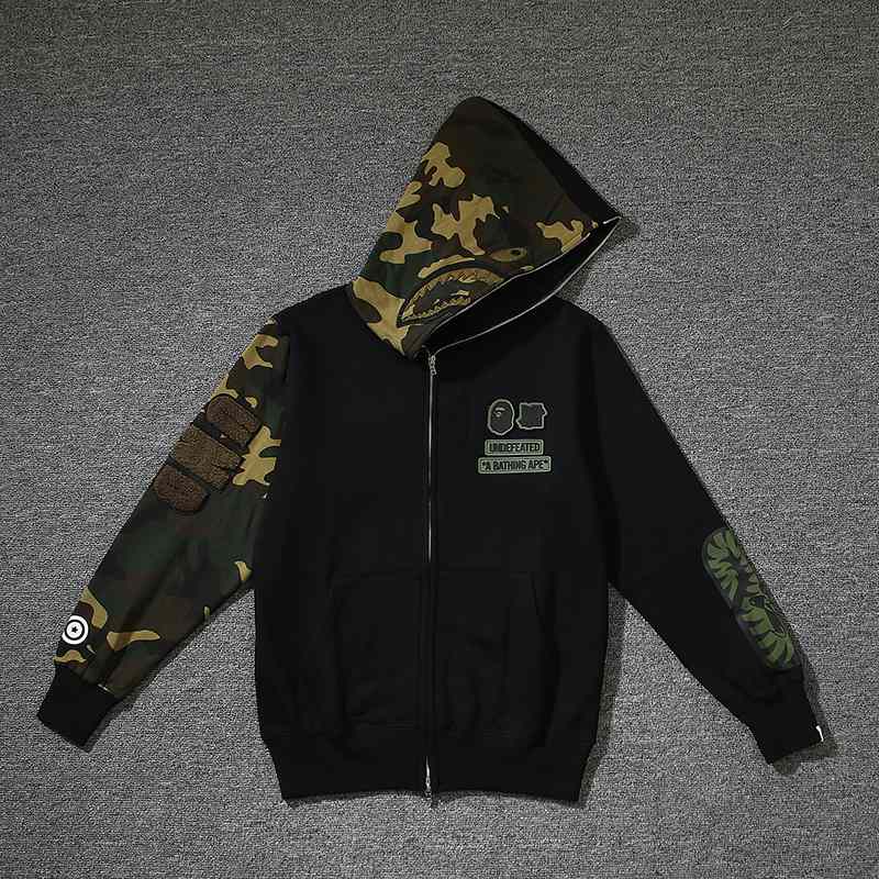 Bape x Undwoodland Camo Shark Hoodie - EUR FASHION