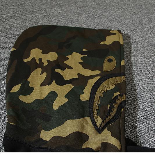 Bape x Undwoodland Camo Shark Hoodie - EUR FASHION