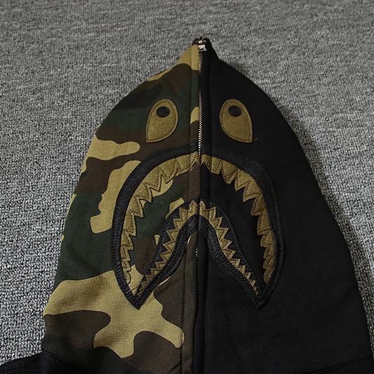 Bape x Undwoodland Camo Shark Hoodie - EUR FASHION