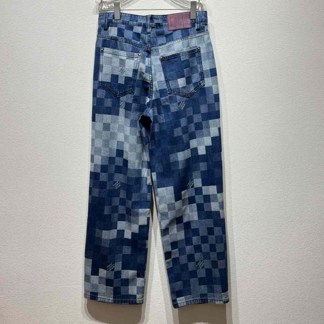 Louis Vuitton Damier Denim Skate Pants   1AFIA5 - EUR FASHION