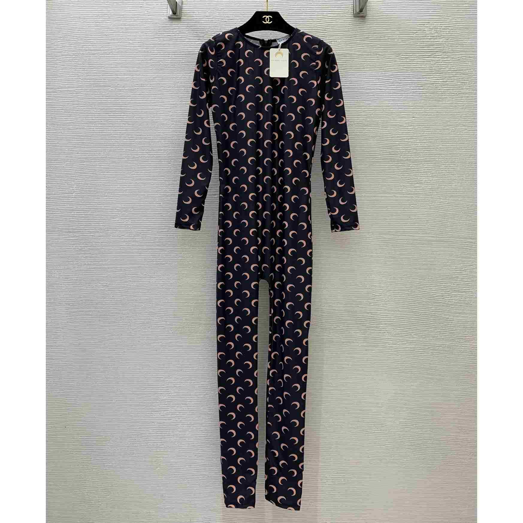 Marine Serre Tan All Over Moon Jumpsuit - EUR FASHION