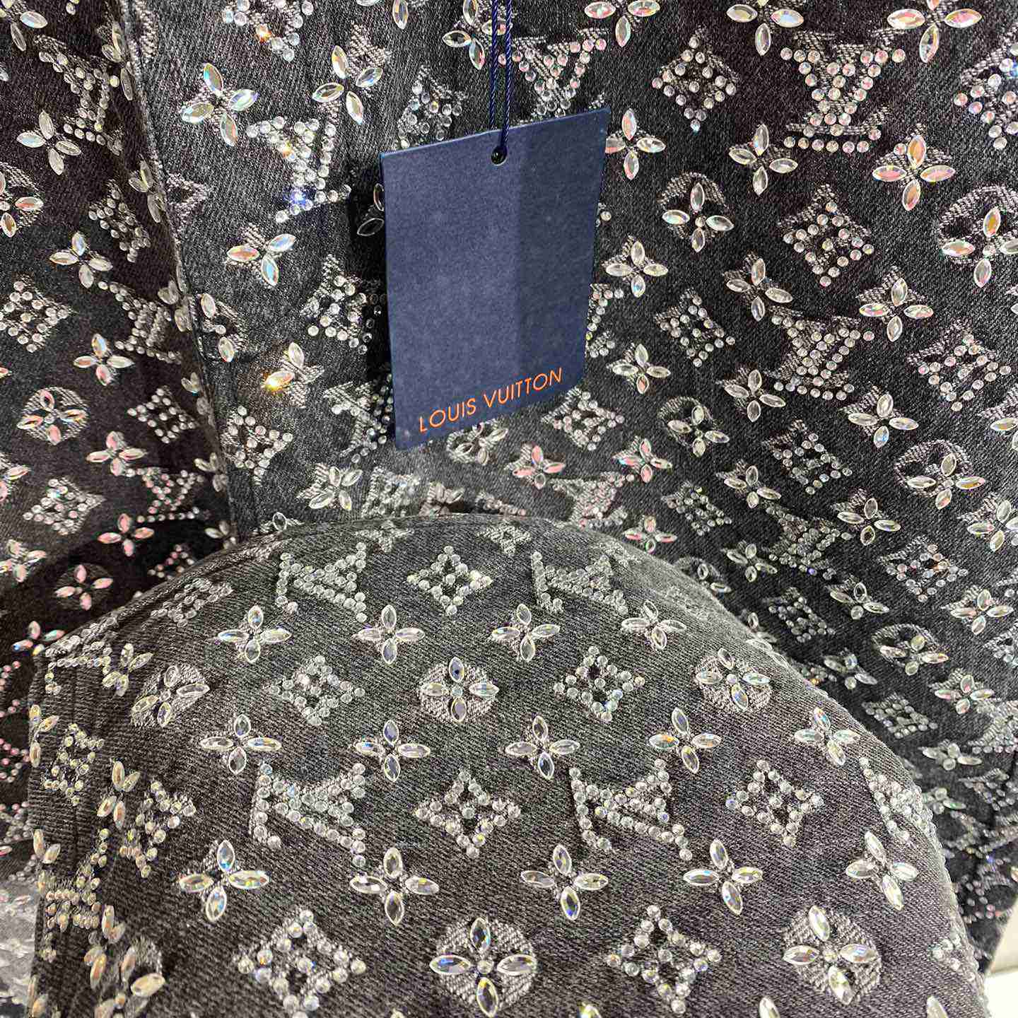 Louis Vuitton Embroidered Monogram Baggy Denim Pants   1ABY8N - EUR FASHION