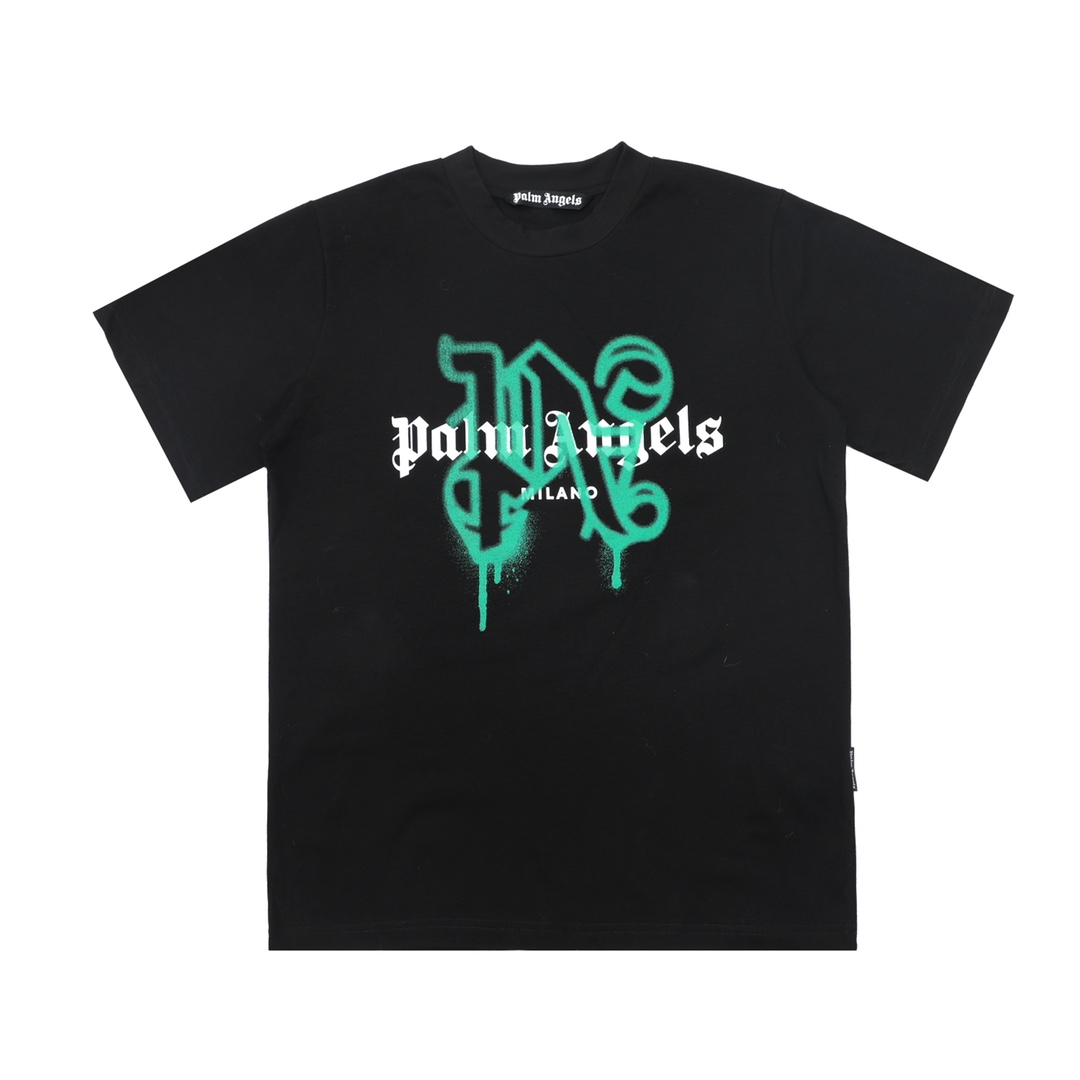  Palm Angels Monogram Spray City T-Shirt Paris - EUR FASHION