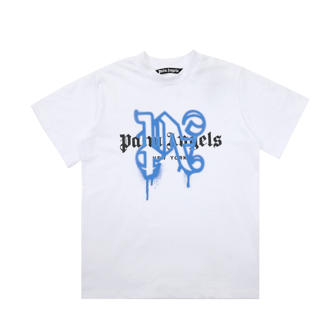  Palm Angels Monogram Spray City T-Shirt Paris - EUR FASHION