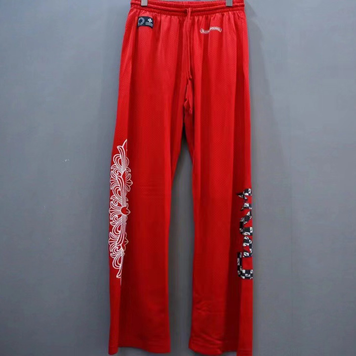 Chrome Hearts Exclusive MATTY BOY '99 FORM' Red Jersey Pants - EUR FASHION