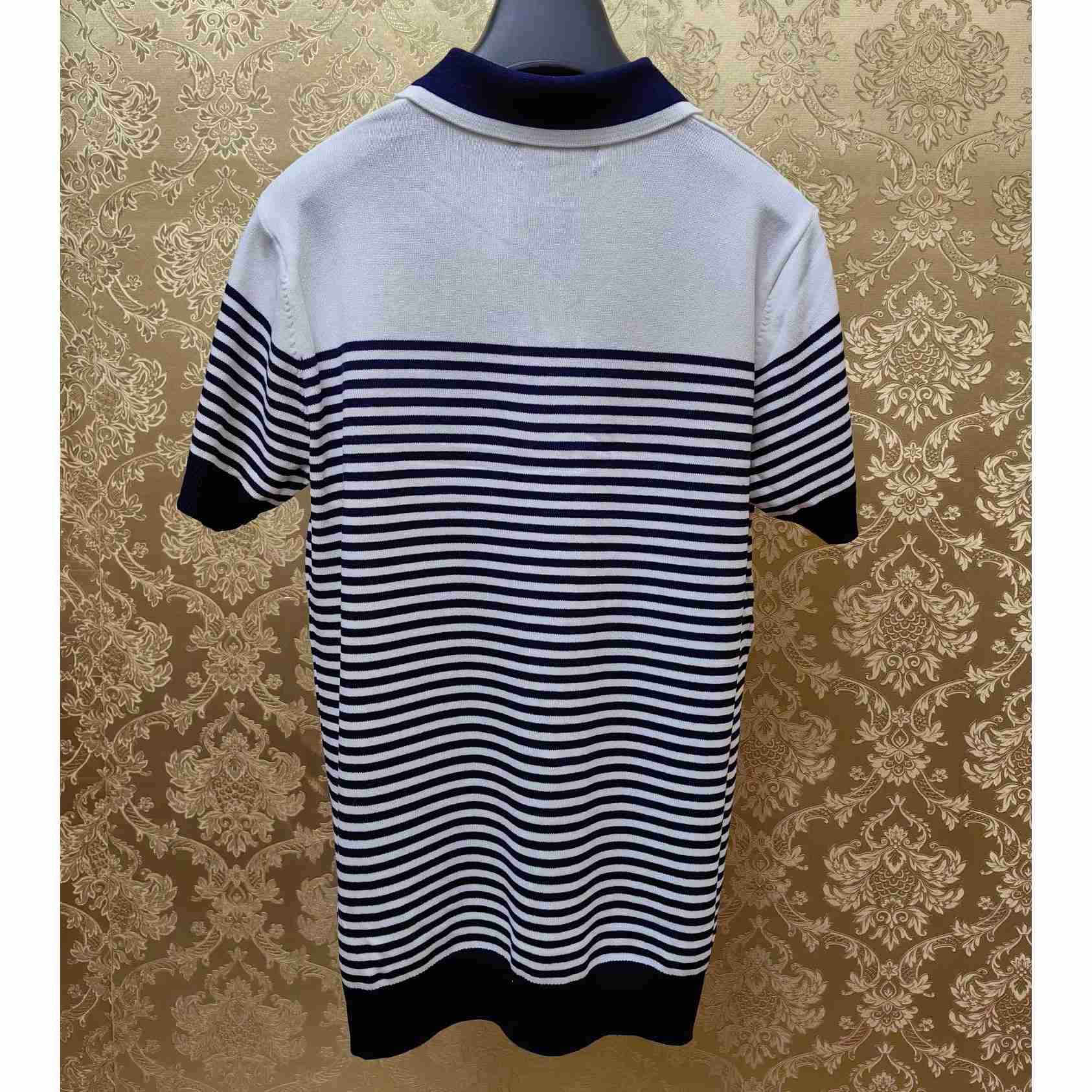 Dolce & Gabbana Striped Polo-shirt With DG Patch - EUR FASHION