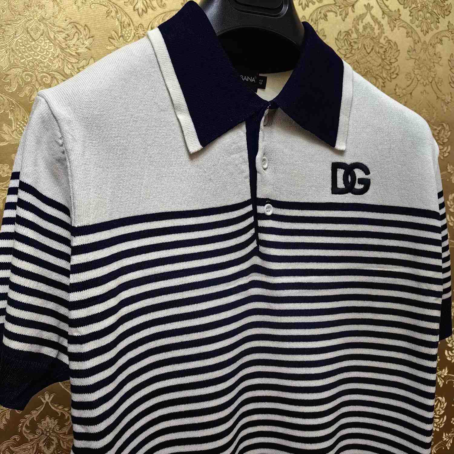 Dolce & Gabbana Striped Polo-shirt With DG Patch - EUR FASHION