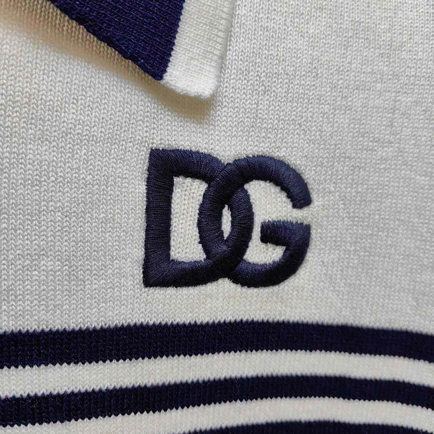 Dolce & Gabbana Striped Polo-shirt With DG Patch - EUR FASHION