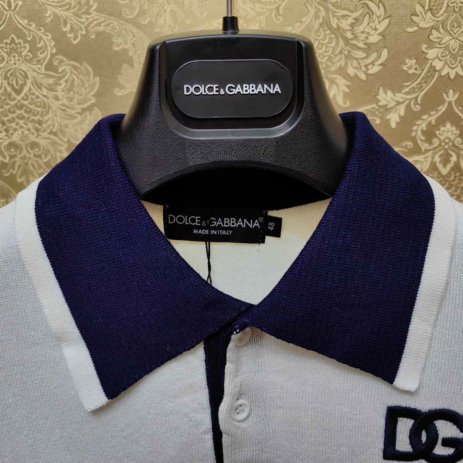 Dolce & Gabbana Striped Polo-shirt With DG Patch - EUR FASHION