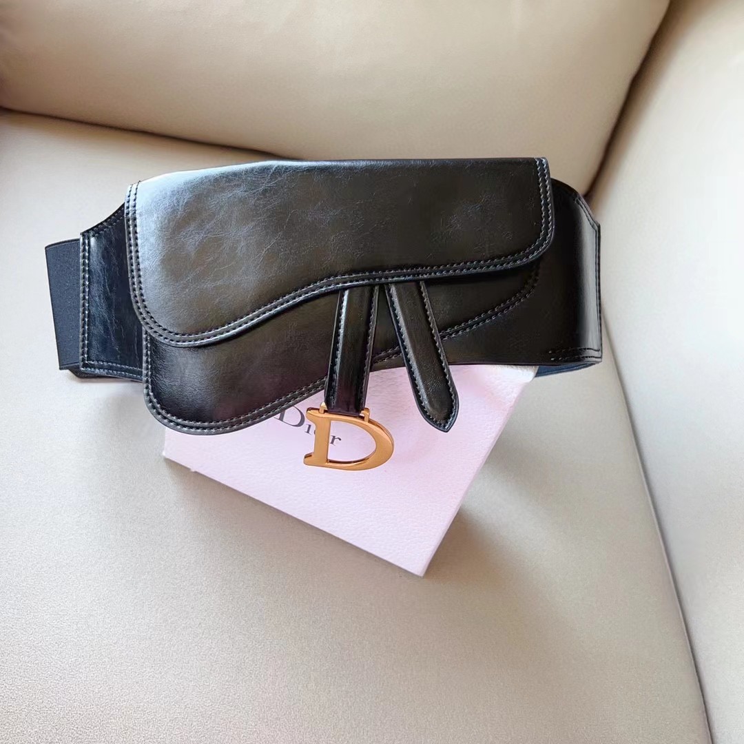 Dior Saddle Wide Waist Belt    - EUR FASHION