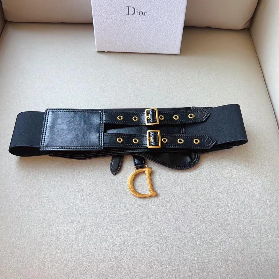 Dior Saddle Wide Waist Belt    - EUR FASHION