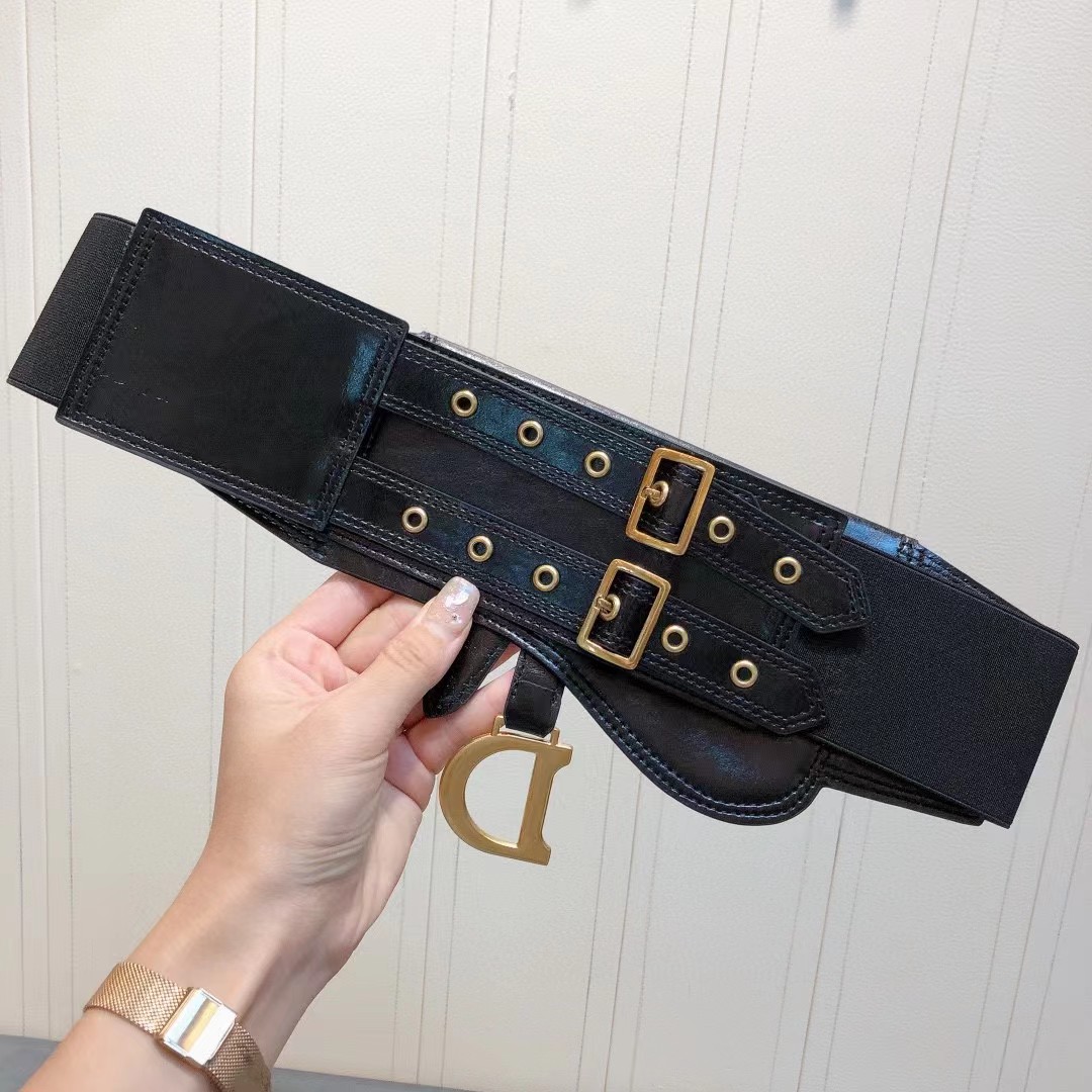 Dior Saddle Wide Waist Belt    - EUR FASHION