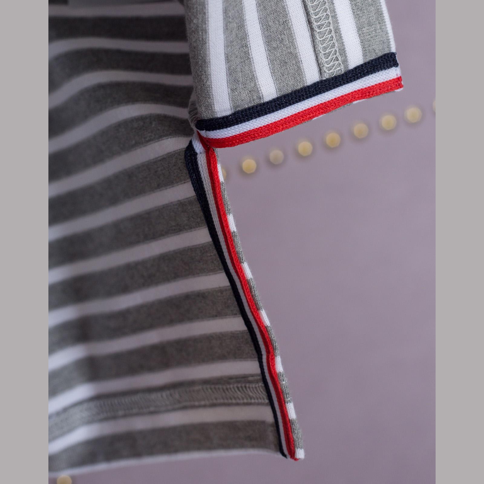 Thom Browne Striped Cotton-jersey Polo Shirt   1897 - EUR FASHION