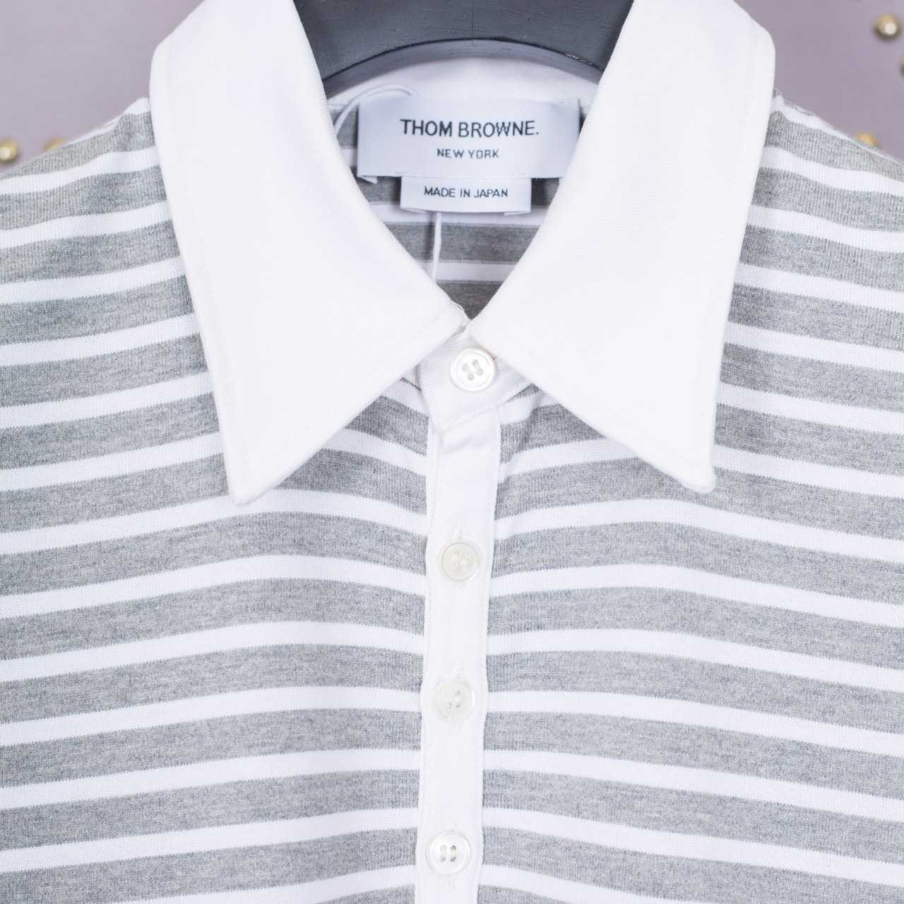 Thom Browne Striped Cotton-jersey Polo Shirt   1897 - EUR FASHION