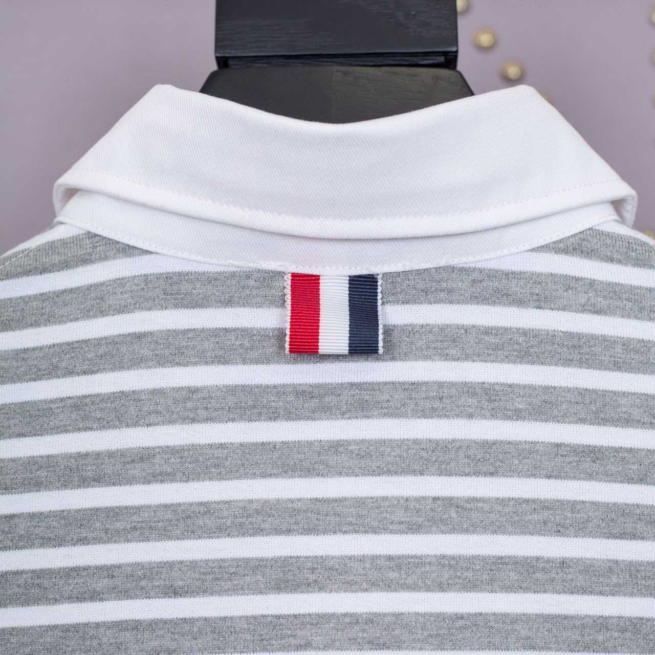 Thom Browne Striped Cotton-jersey Polo Shirt   1897 - EUR FASHION