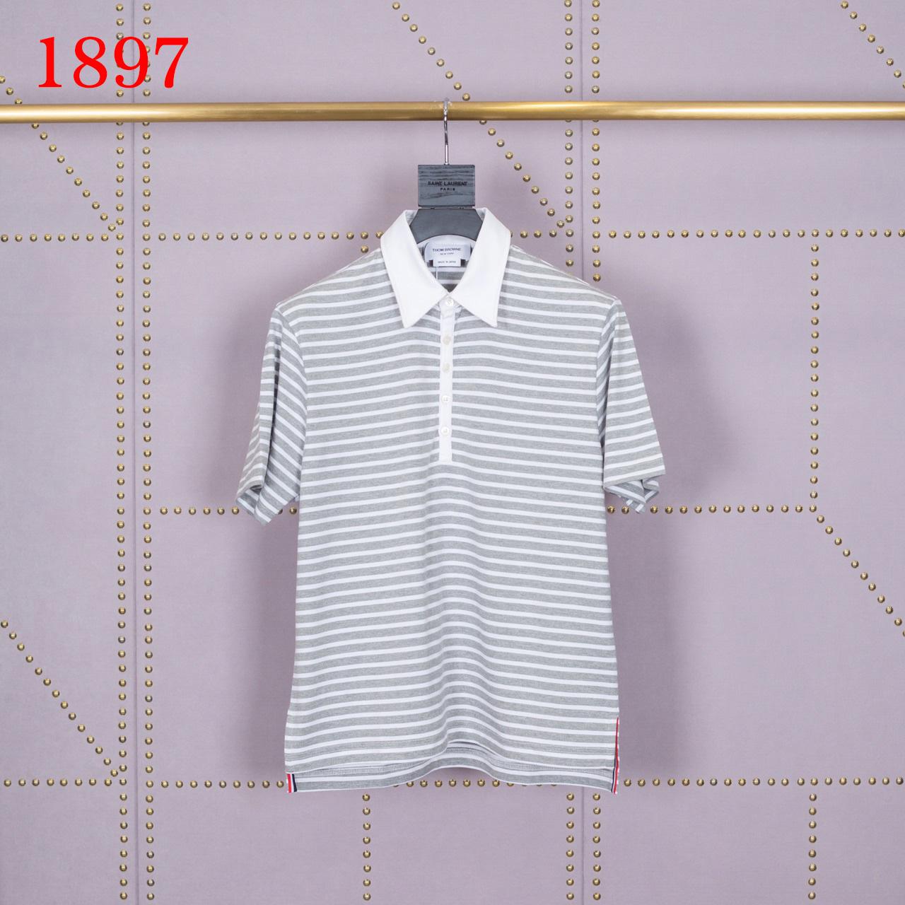 Thom Browne Striped Cotton-jersey Polo Shirt   1897 - EUR FASHION