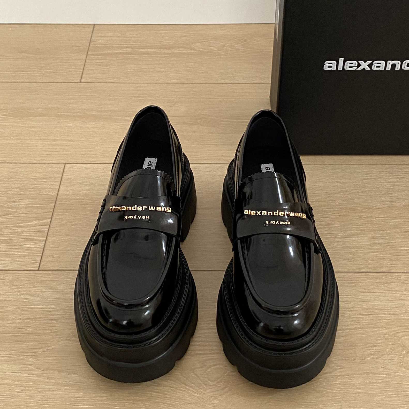 Alexander Wang Carter Platform Loafer In Leather - EUR FASHION