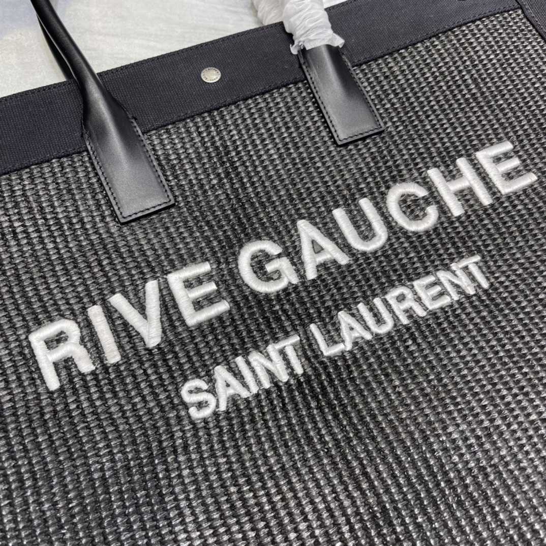 Saint Laurent Rive Gauche Woven Tote Bag   48×36×16cm - EUR FASHION