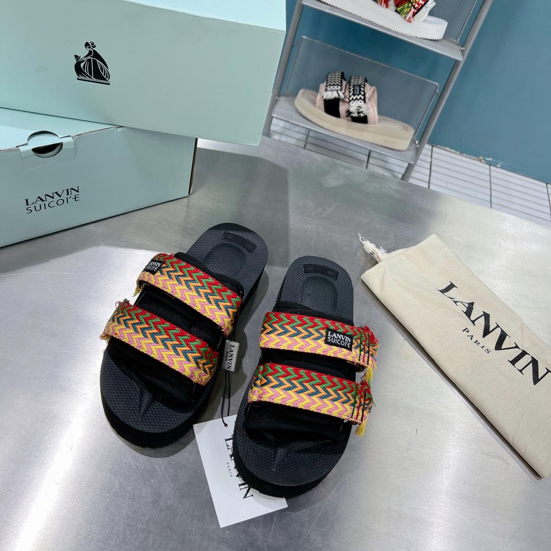 Suicoke x Lanvin Curb Woven-strap Sandals - EUR FASHION