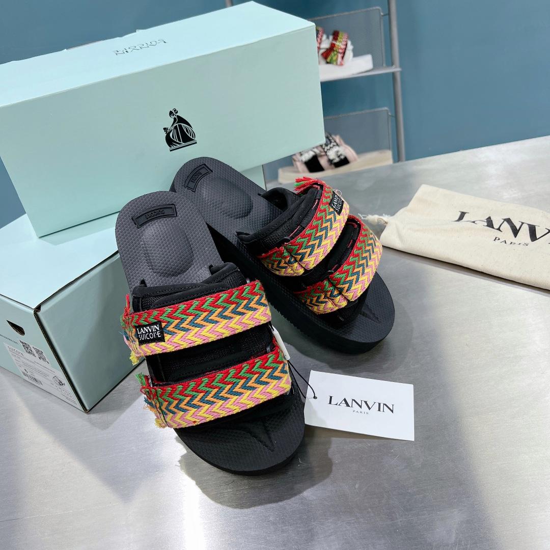 Suicoke x Lanvin Curb Woven-strap Sandals - EUR FASHION