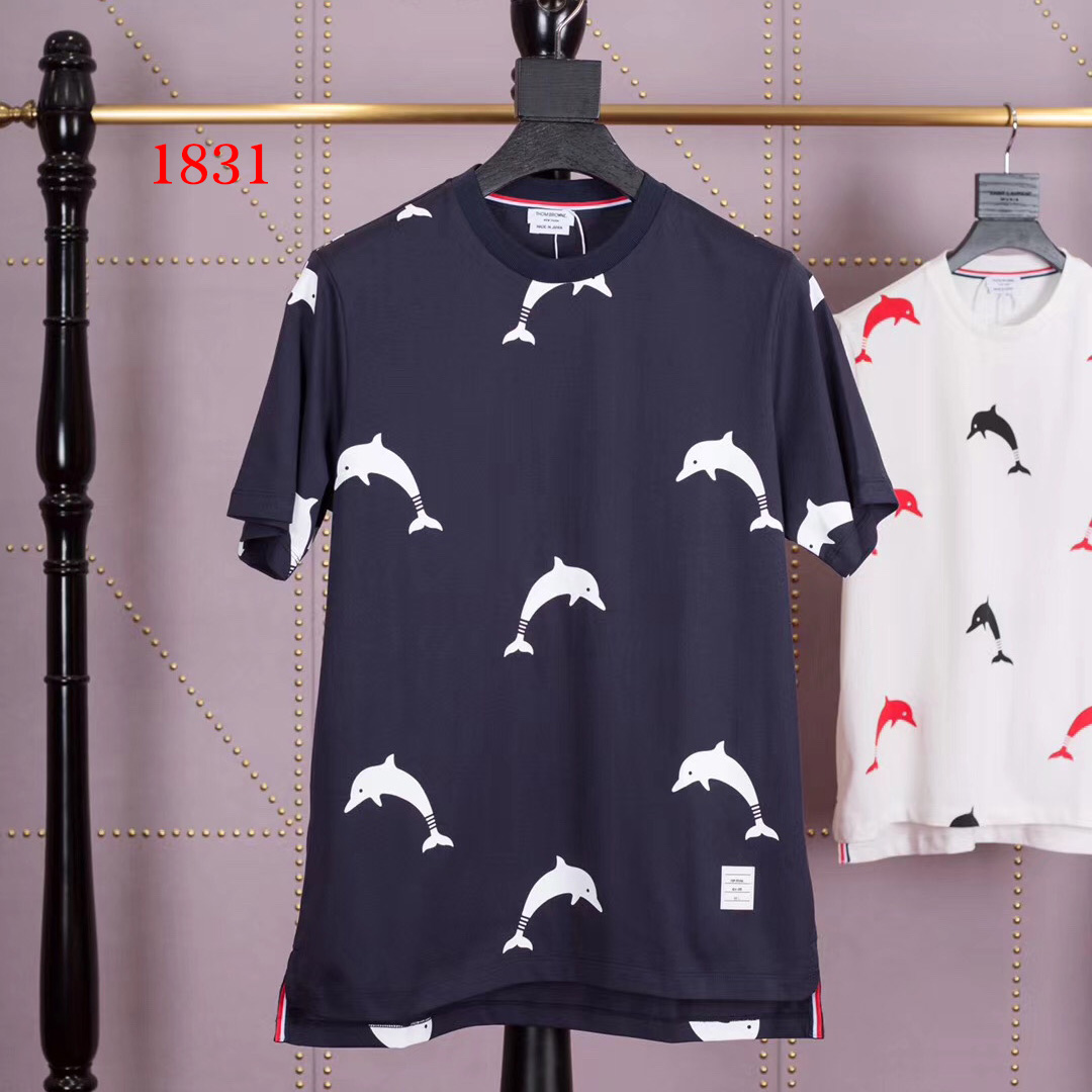 Thom Browne Dolphin Print T-shirt     1831 - EUR FASHION